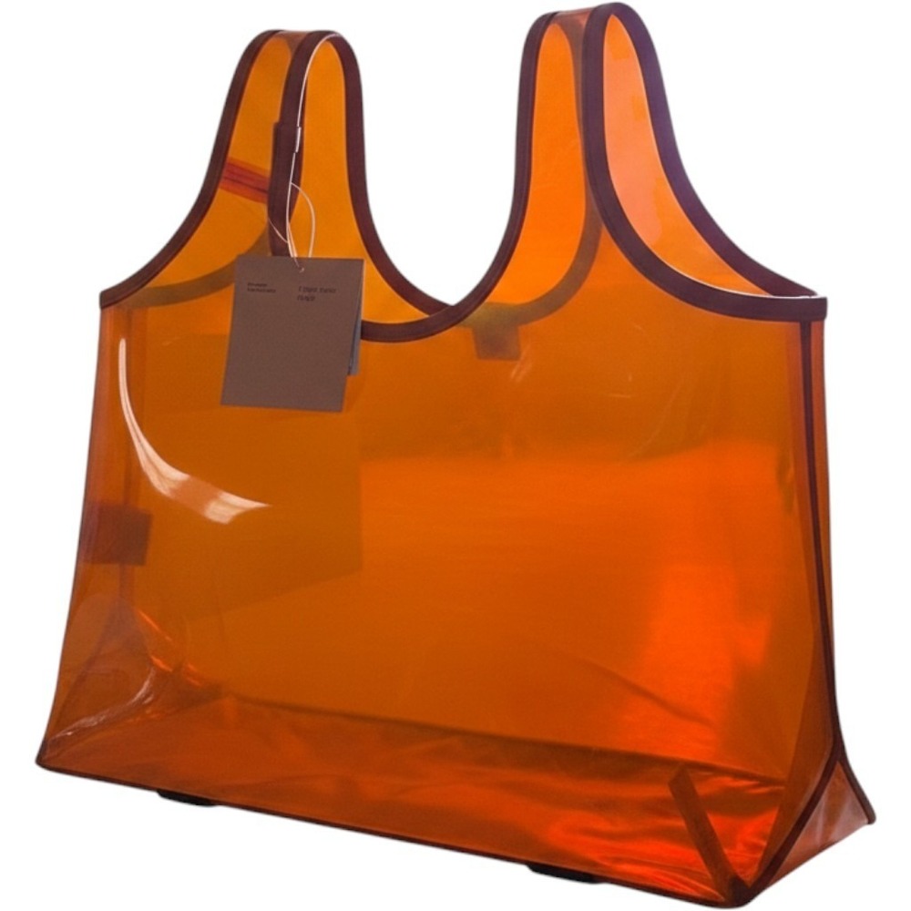 Target Tote Bag Orange New Translucent PVC Yoga Strap Beach Bag